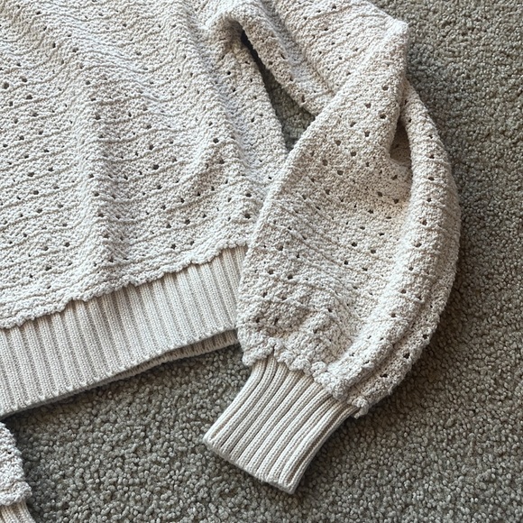 Free People Paper Doll Pullover Sweater Cozy Comfy Slouchy Knit XS IVORY - Picture 6 of 6
